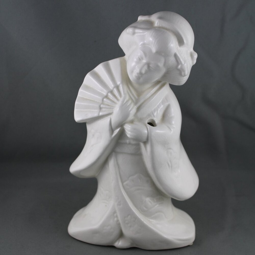 8 inch tall Benihana Mug - Geisha with Fan Kobe - Ceramic Mug